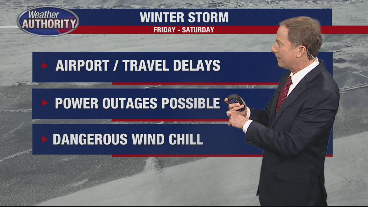 Winter storm arriving in Metro Detroit late Thursday